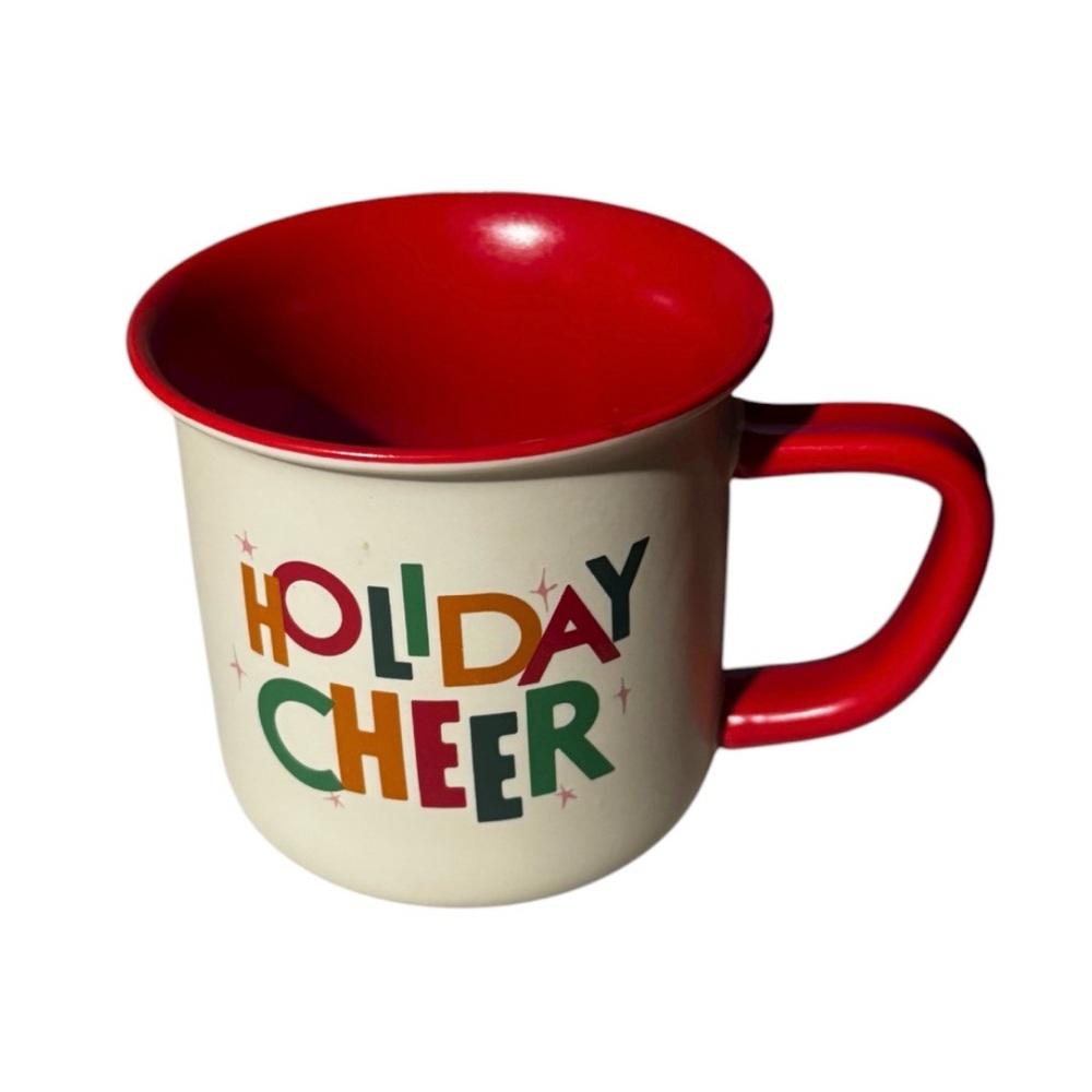 Indigo Festive Christmas Colourful Holiday Cheer Coffee Tea Mug 4”